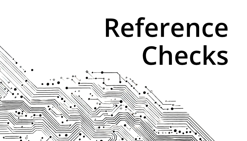 Reference Checks with icTools