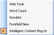 Figure 2 – Customizing the Word toolbar.