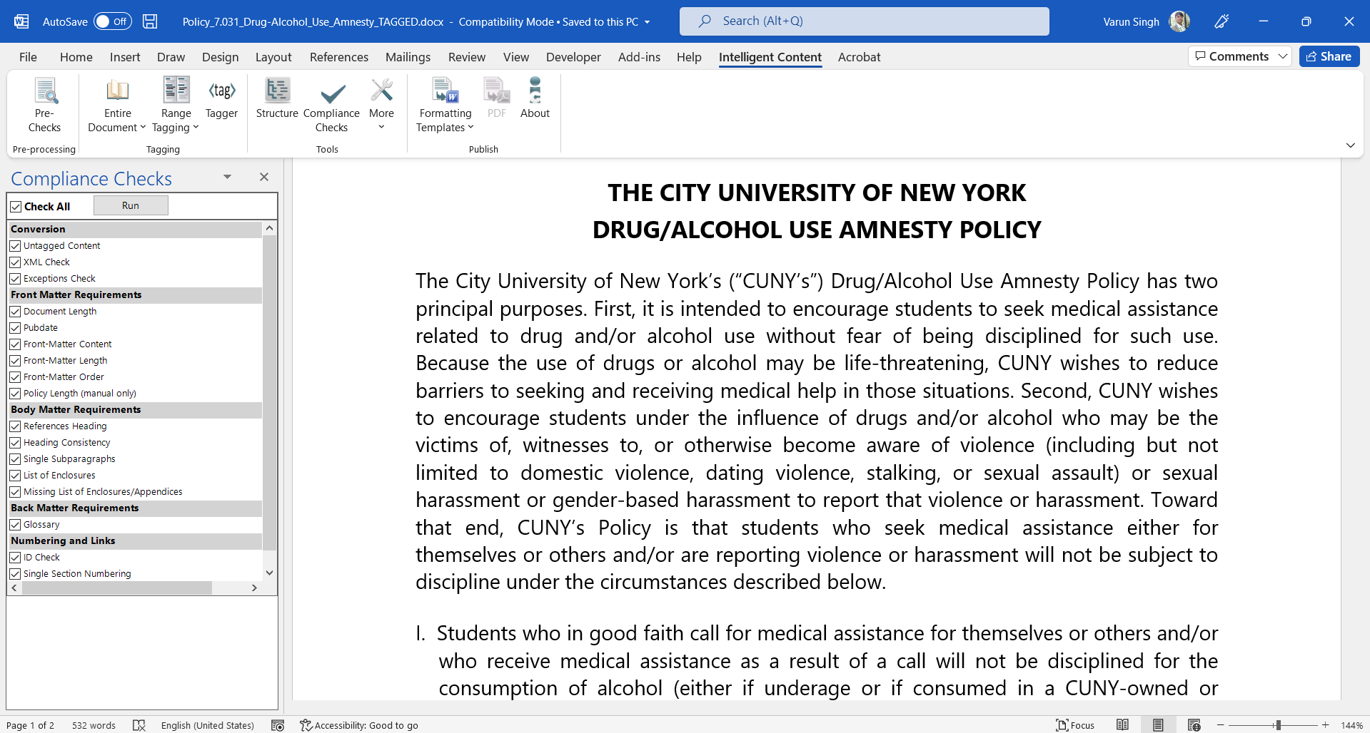 CUNY Document