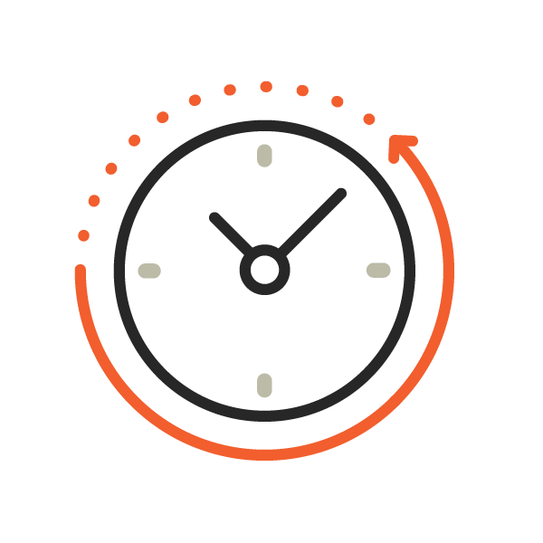 Time savings icon