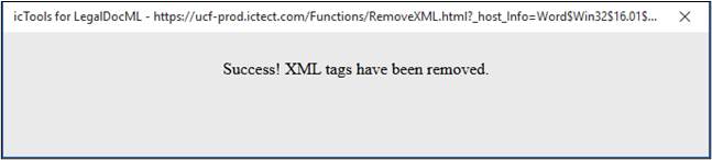 Remove XML