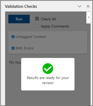 Validation Checks