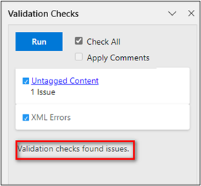 Validation Checks