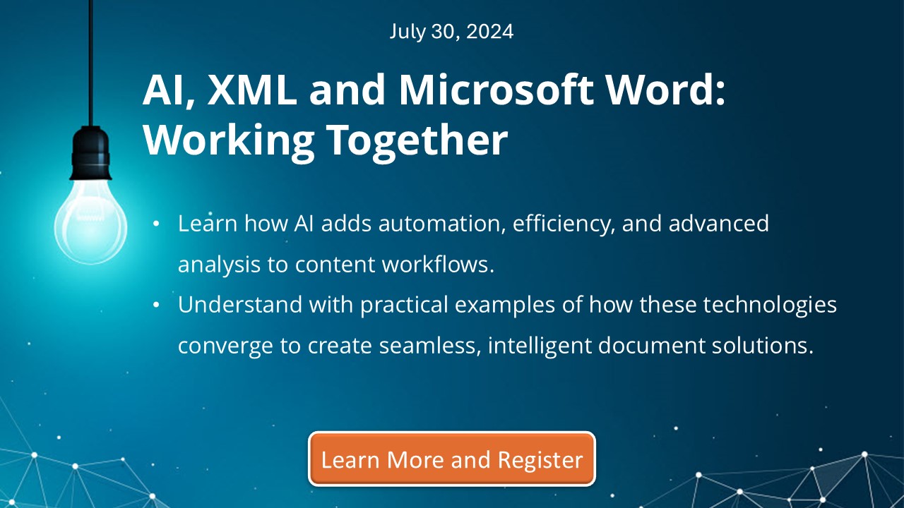 AI, XML and Microsoft Word: Working Together