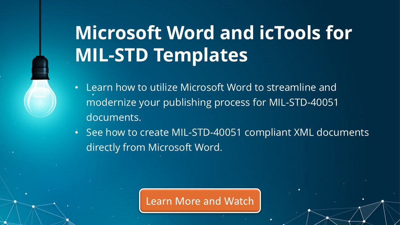 Microsoft Word and icTools for MIL-STD Templates